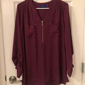 Apt. 9 burgundy blouse